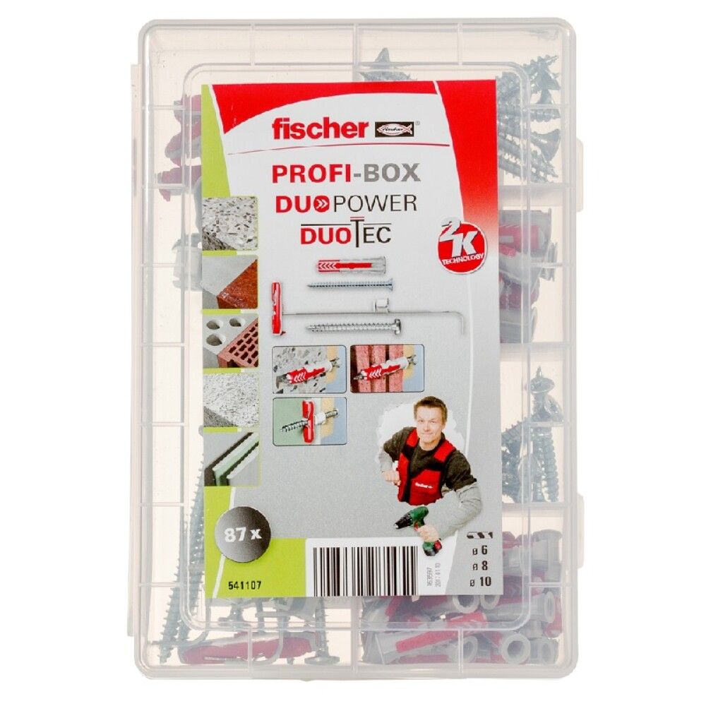 SORTIMENTBOKS FISCHER DUOPOWER DUOLINE PLUS SKRUER