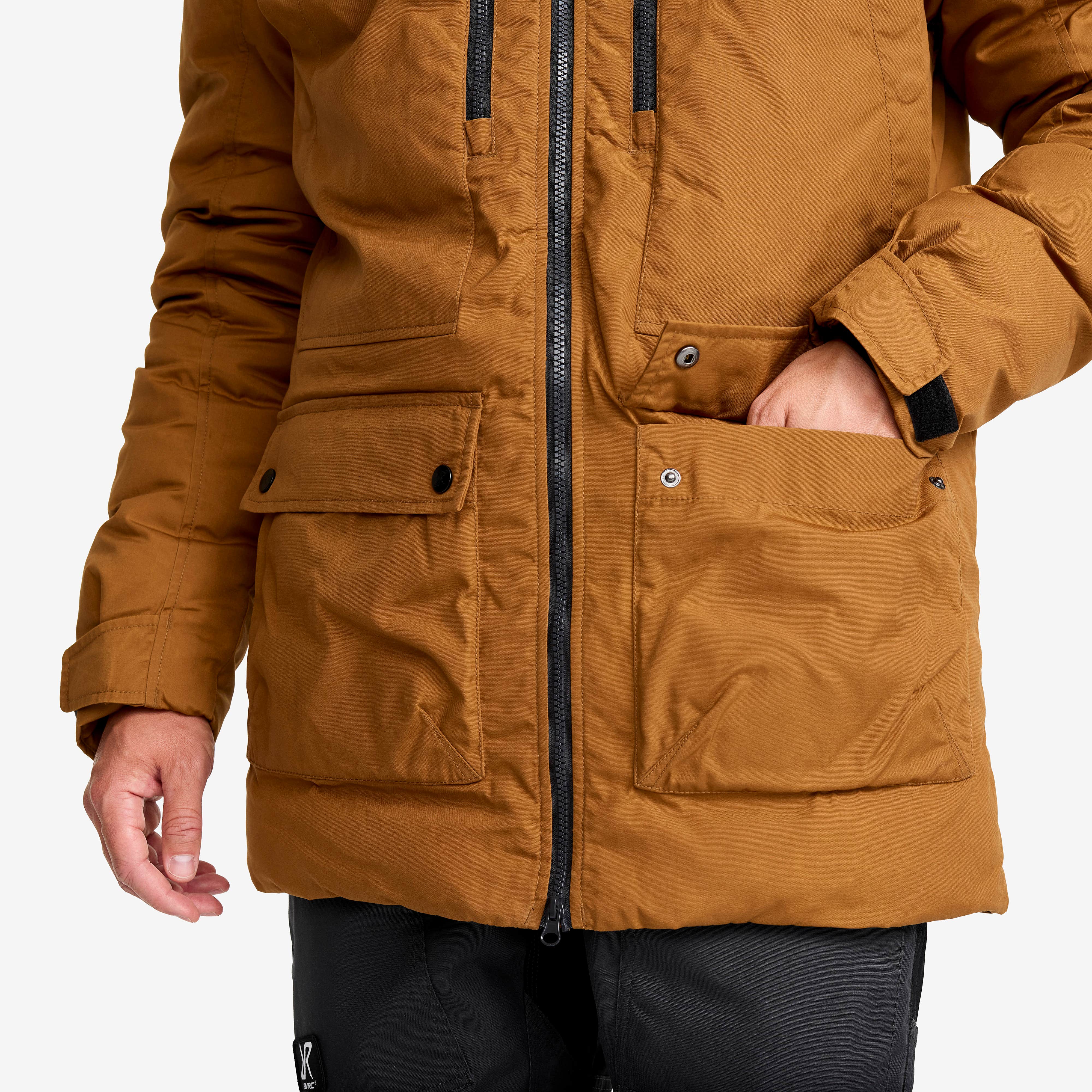 Outdoor Parka Herre Rubber