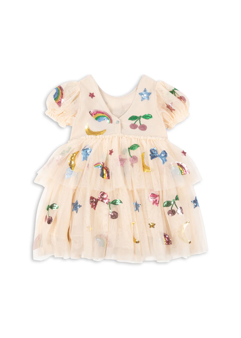 Yvonne kjole - rainbow twinkle - 2Y
