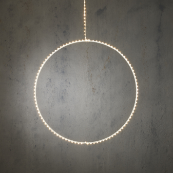 Cirkel verlichting klassiek wit h120xd50cm