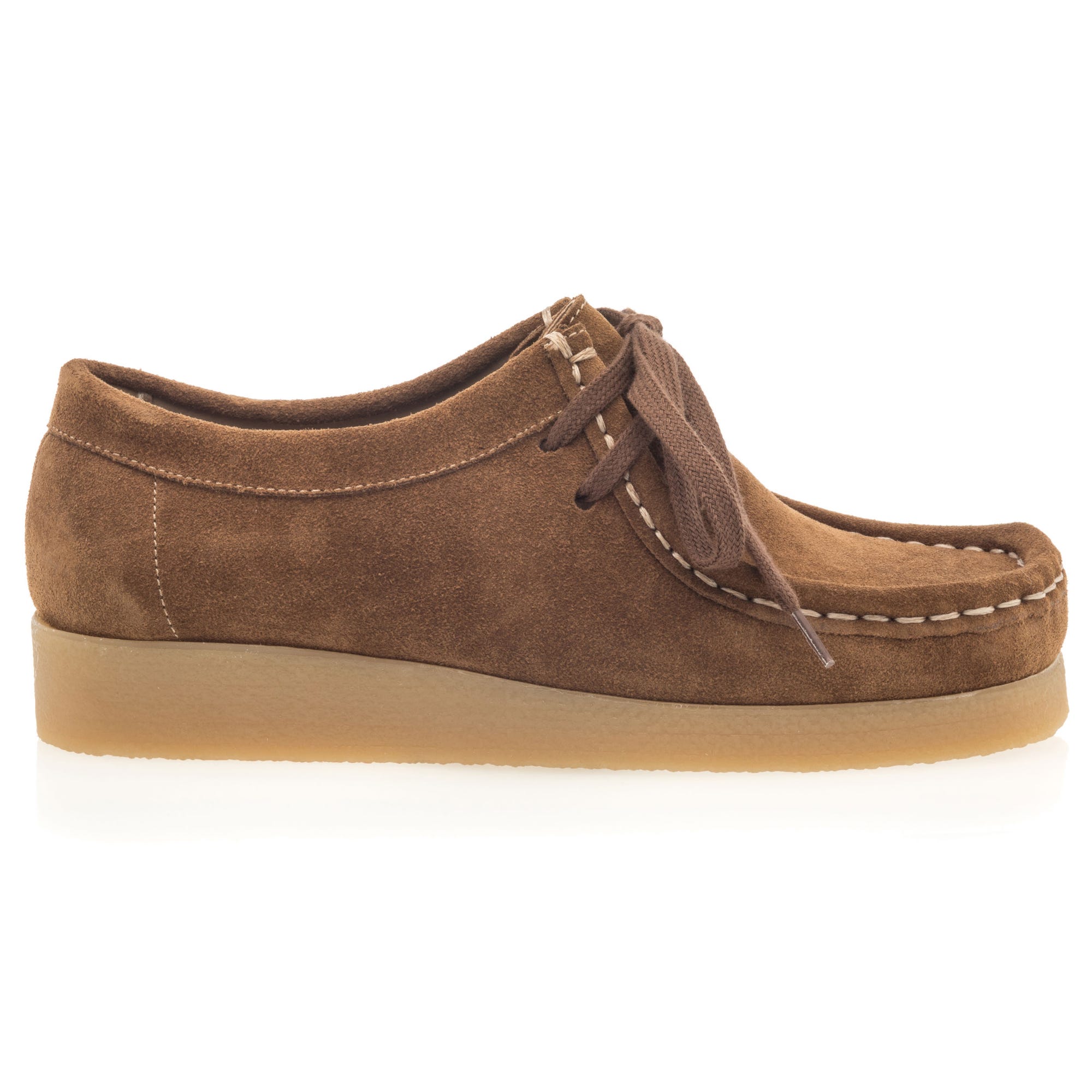Derbies Femme en cuir cognac