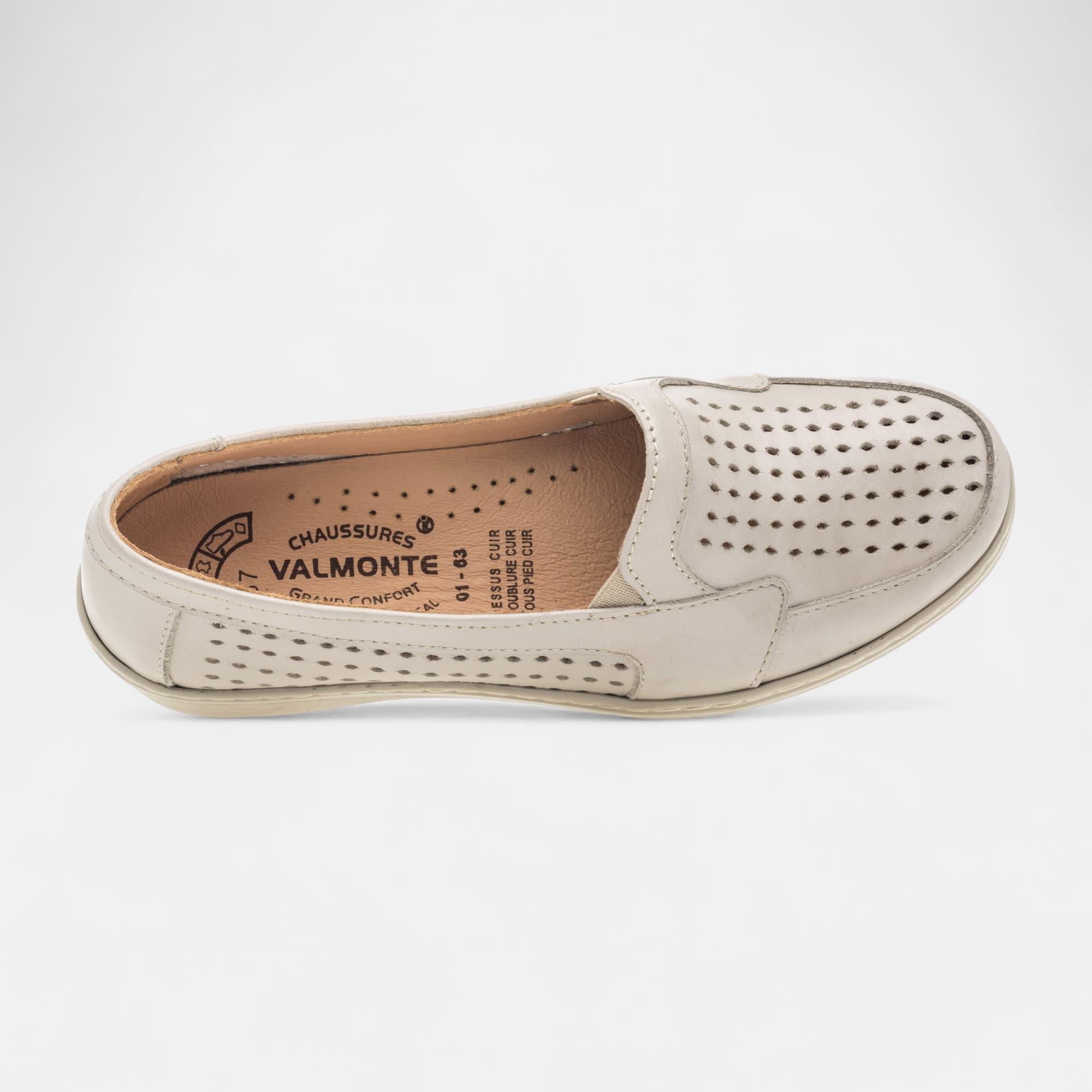 Escarpins pieds sensibles Femme en cuir beige