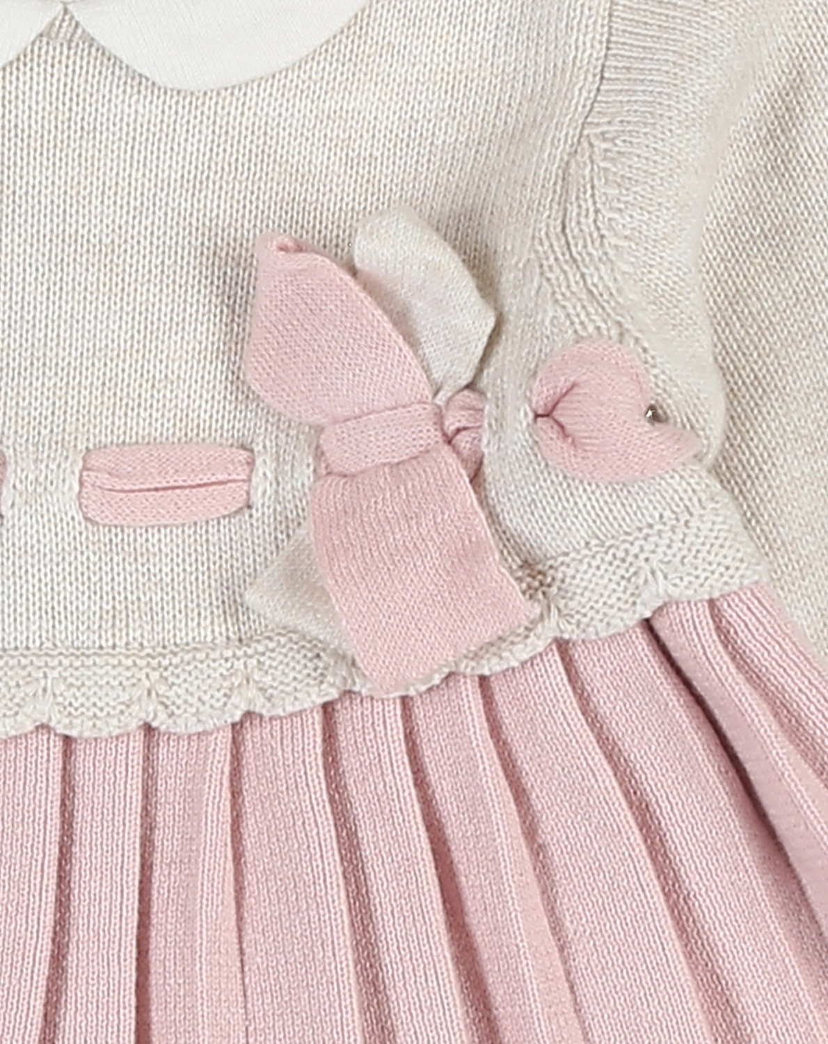 Strick-Kleid FINO in beige/rosé