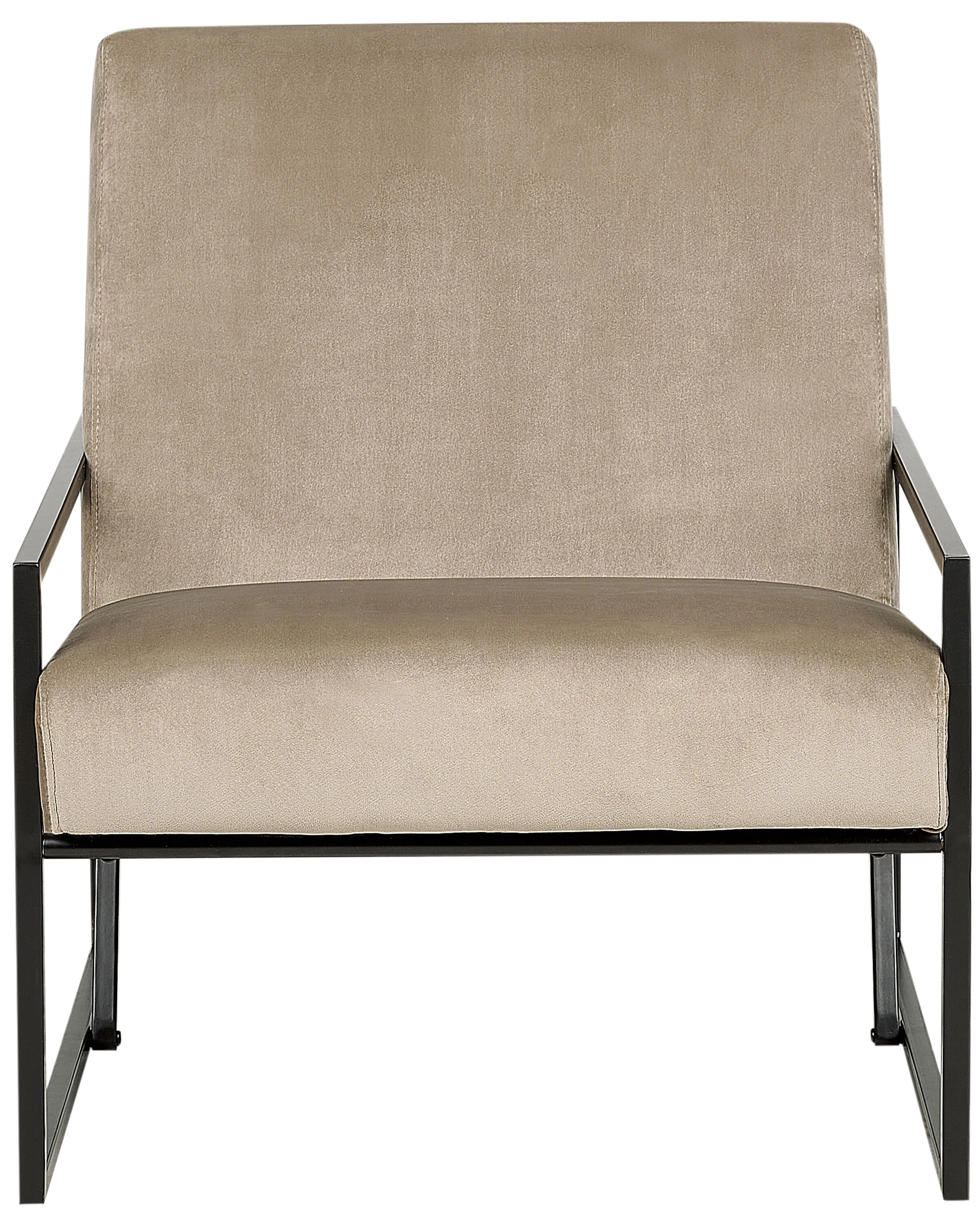 Fauteuil DELARY Fluweel Taupe