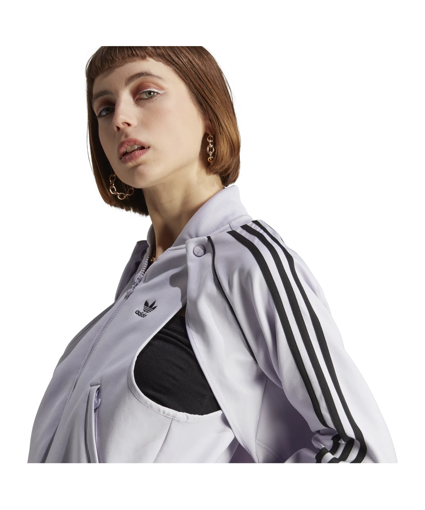 adidas Tracktop Jacke Damen Silber