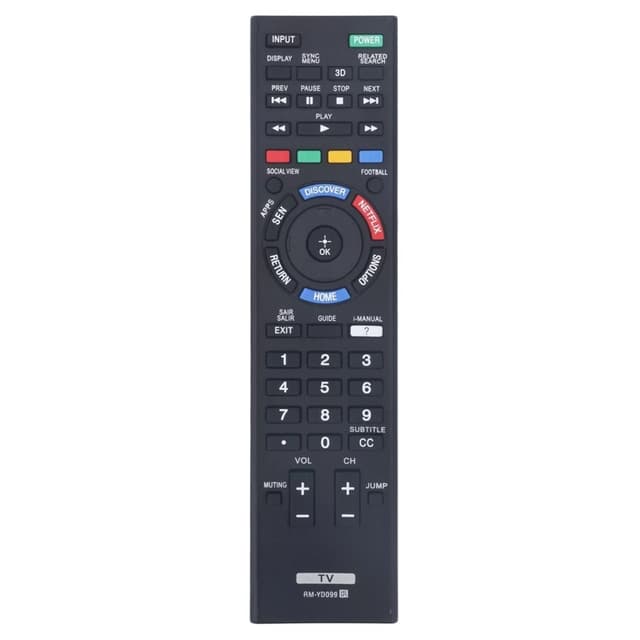 Udskiftning af fjernbetjening til RM-YD099 til Sony TV
