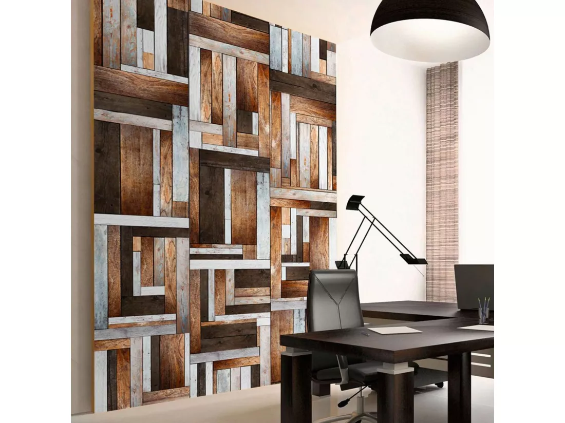 Papier peint parquet - 50 x 1000 cm