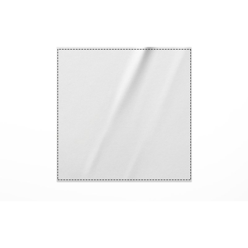 Sticker papier publicitaire carré - marquage multicolore