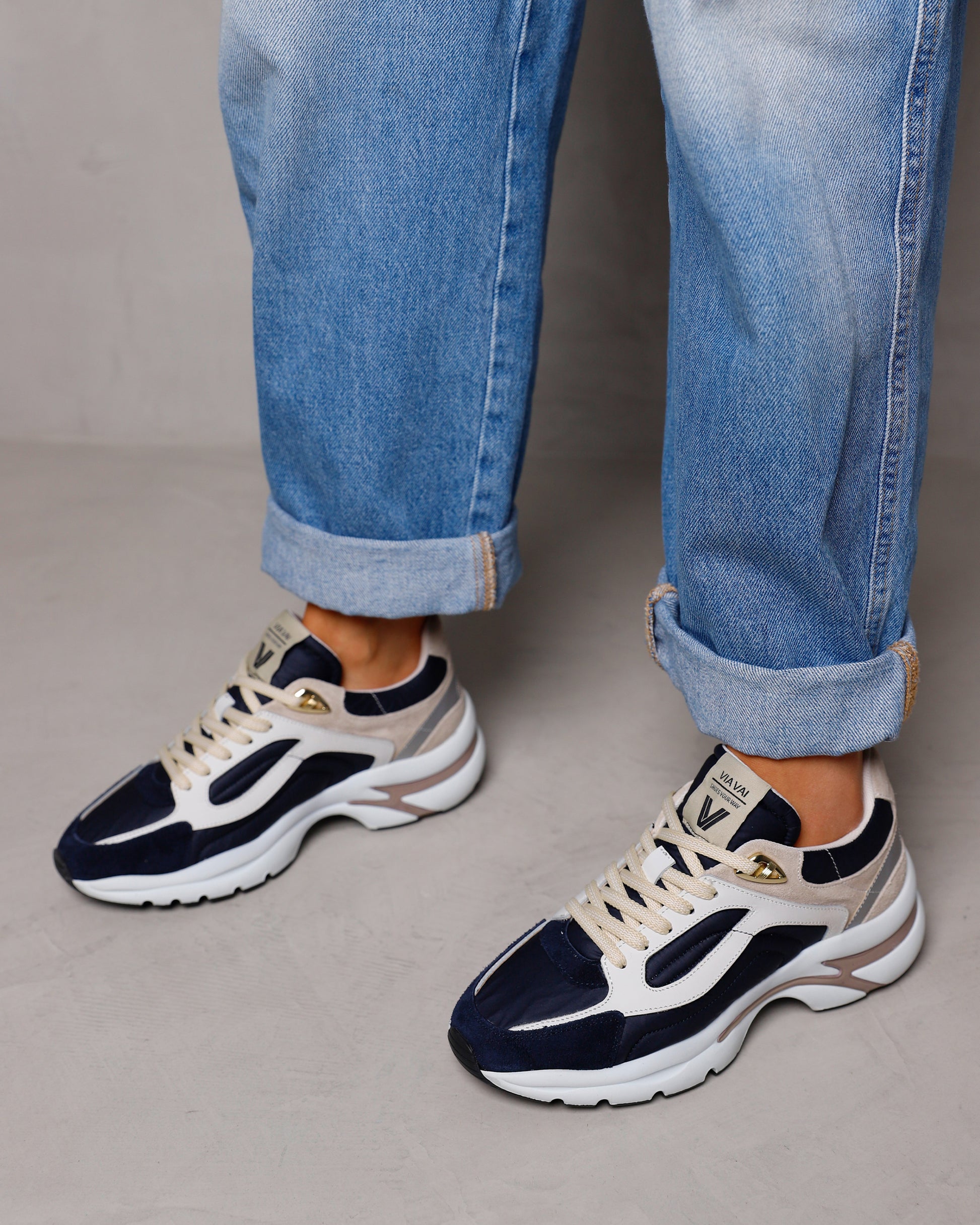 VIA VAI meerkleurige dames sneakers Vesper Macey