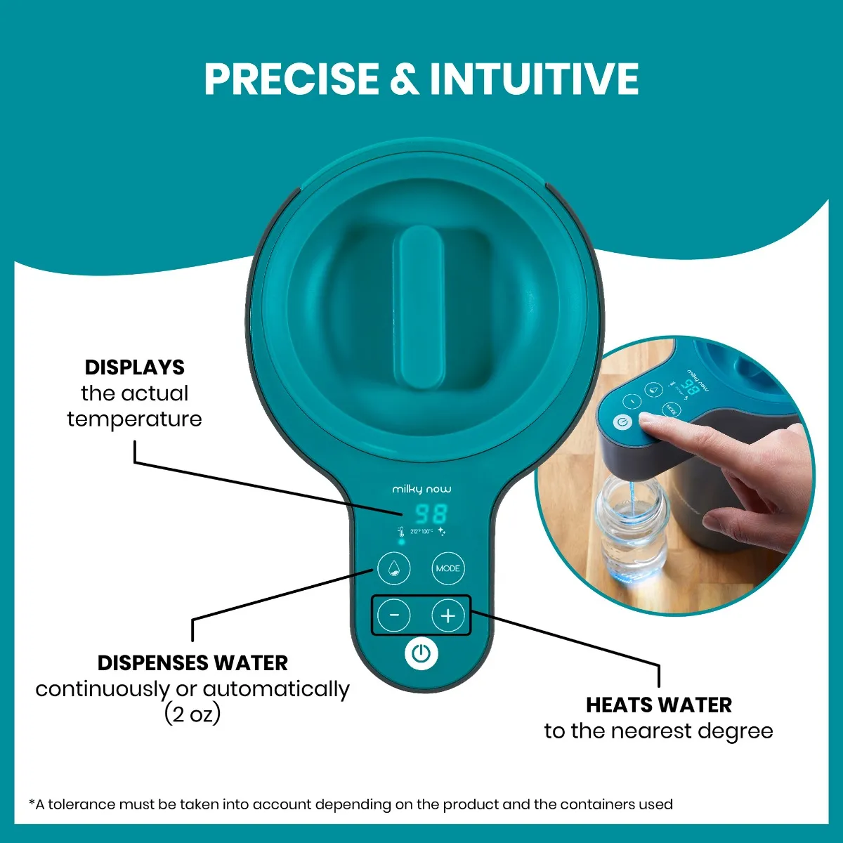 Babymoov Distributeur d'eau instantané Milky Now pour biberons