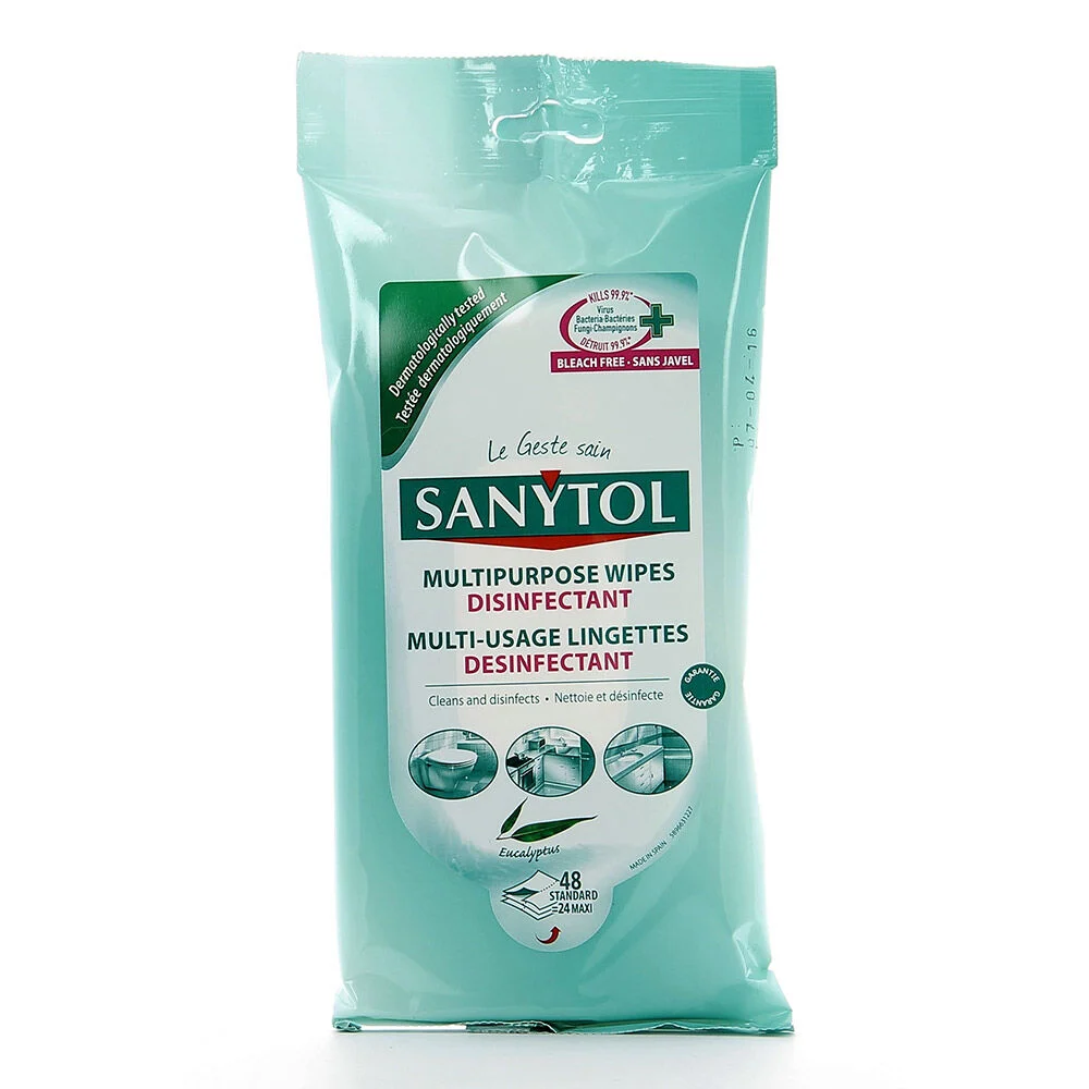 Lingette désinfectante Sanytol multiusage x24