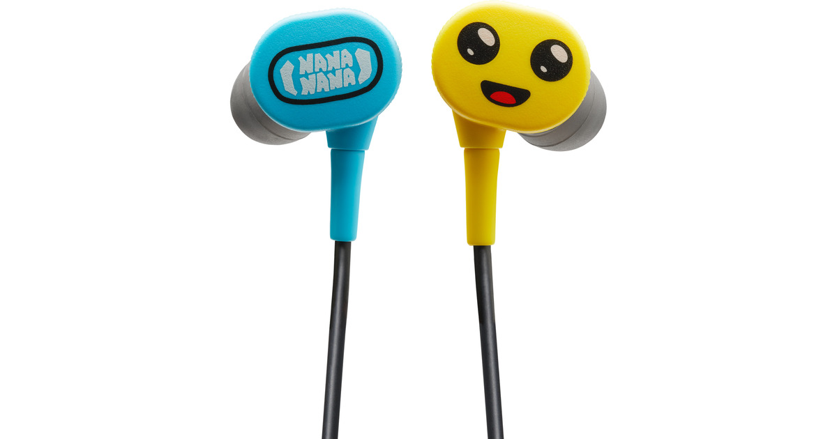 PowerASwitch Wired Earbuds Peely in-ear oortjes  (Blauw/geel)