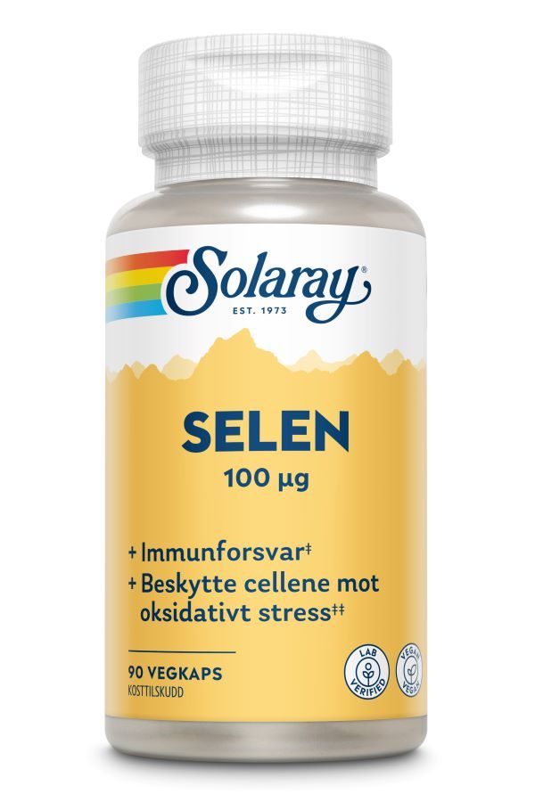 Solaray Selen 90 kapsler