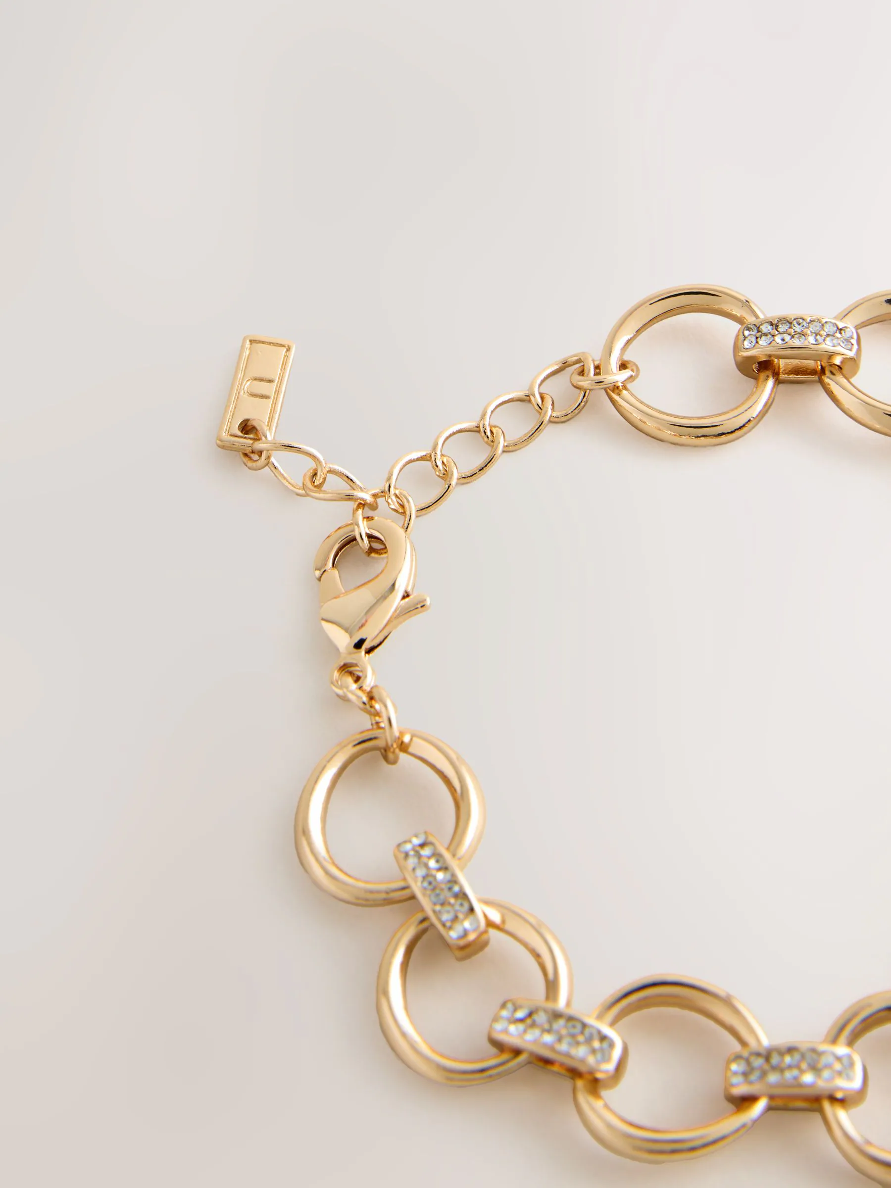 Goudkleurig - Sparkle Detail Chain Bracelet