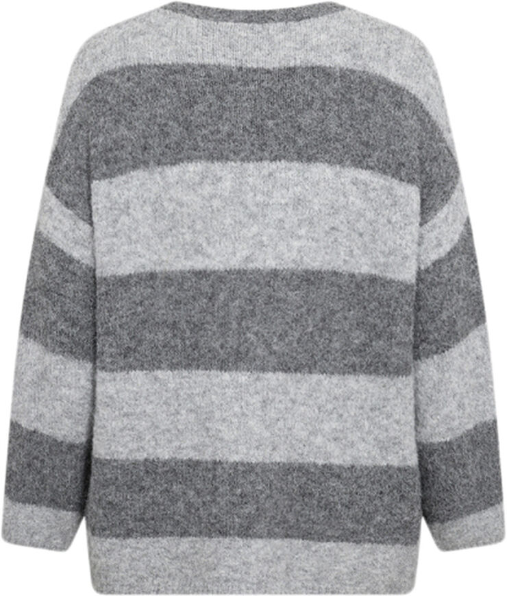 Wasabiconcept Curvy WA-JOLIE 1 Pullover Lys grå 99110c lt grey melange combi