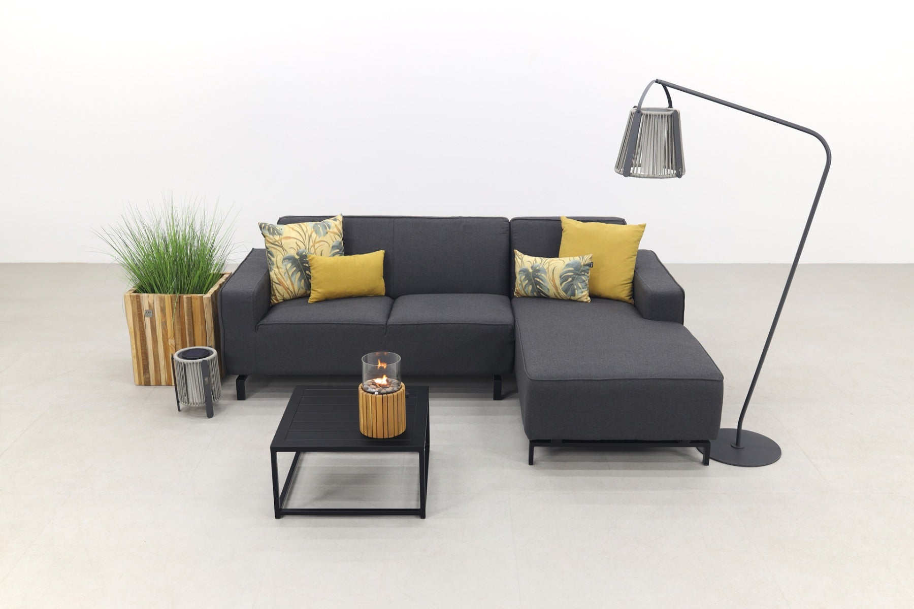 Boavista|Toronto loungeset - Sooty - 3-delig - Links