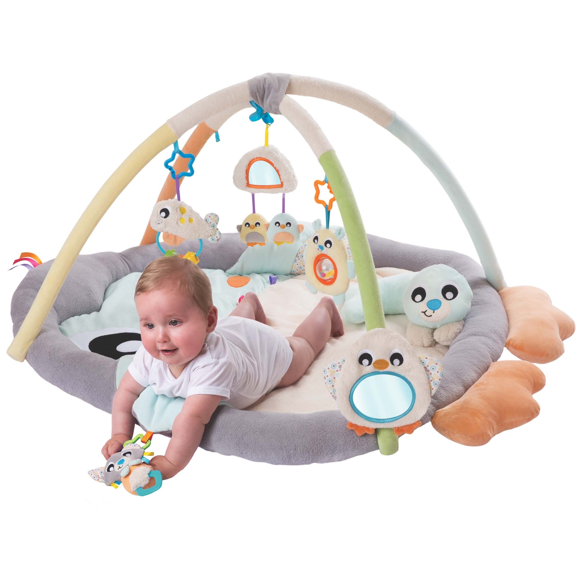 Playgro snuggle me penguin tummy time gym multi