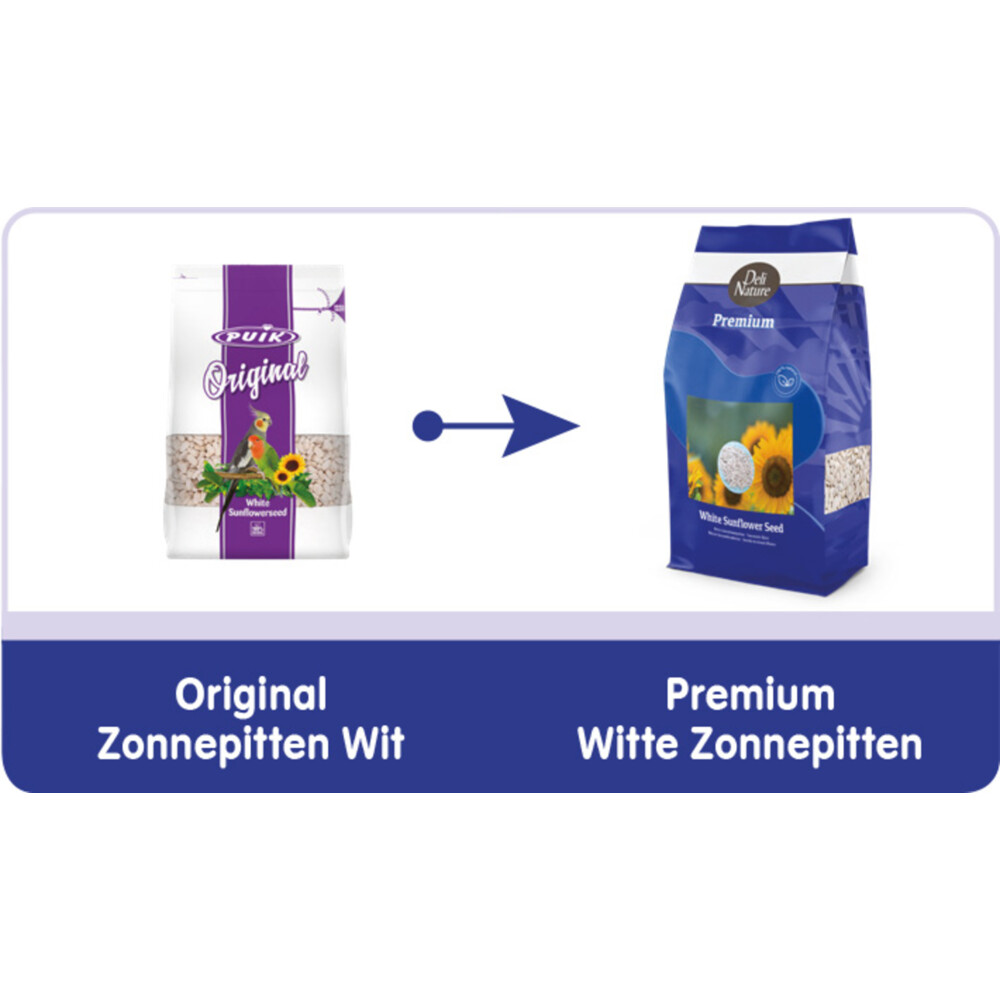 Deli Nature Zonnepit Wit2 kg