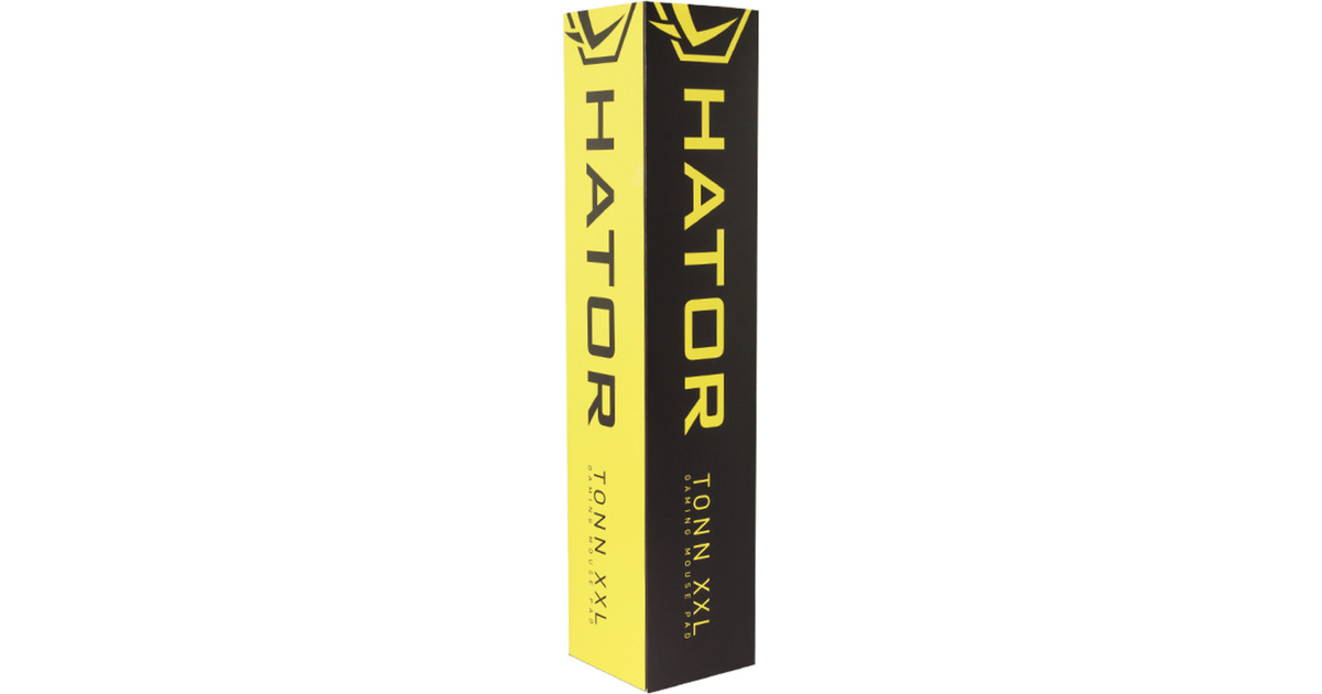 HatorTonn XXL gaming muismat  (Zwart/geel)