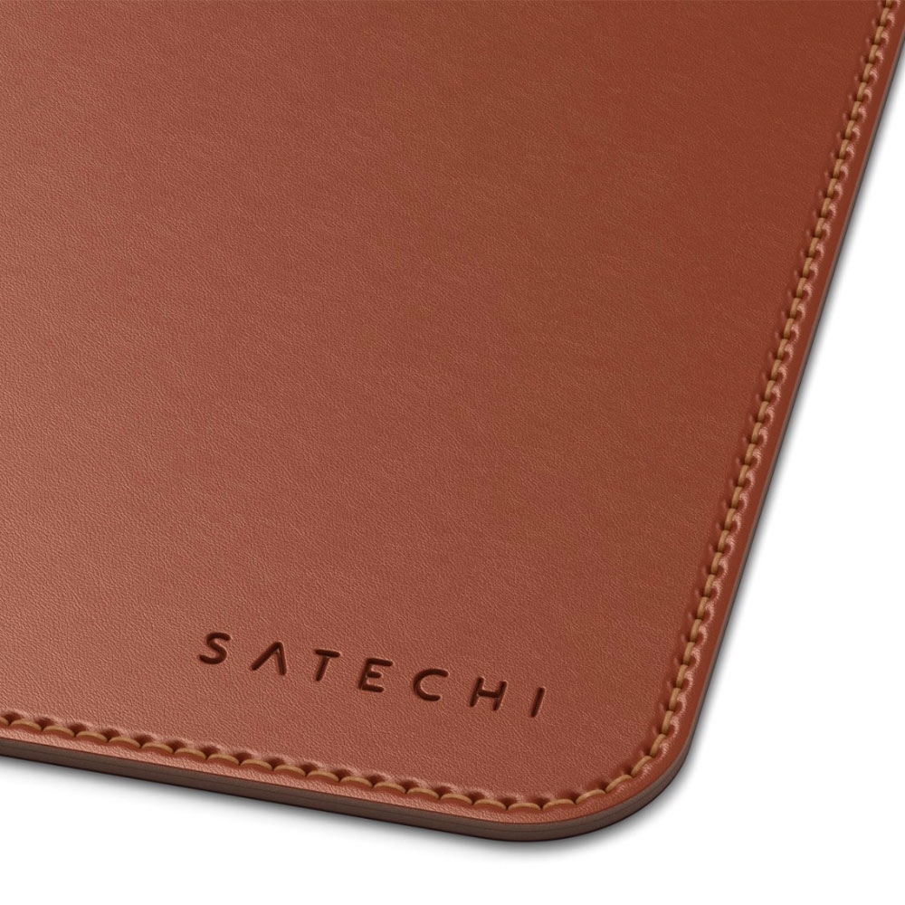 (25x19cm) Eco-Leather Mauspad Anti-Rutsch PC Mausmatte (ST-ELMPN) - Braun