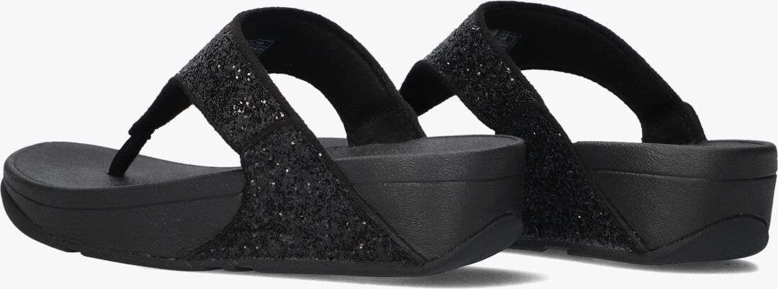 zwarte fitflop teenslippers lulu glitter toe-post