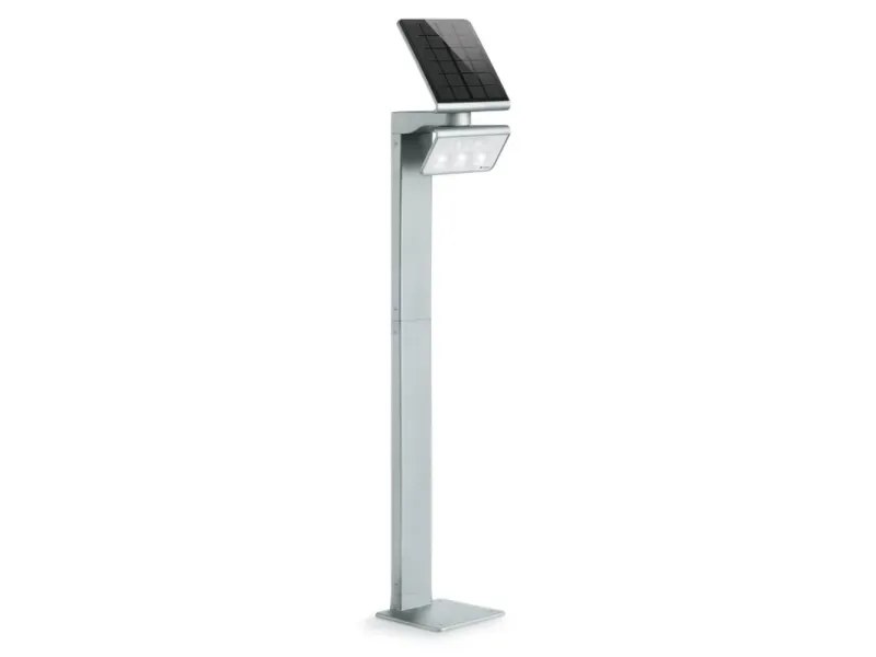 STEINEL GL-S, Udendørs piedestal/postbelysning, Sølv, Aluminium, Plast, IP44, Indgang, Garage, Have, Terrasse, III