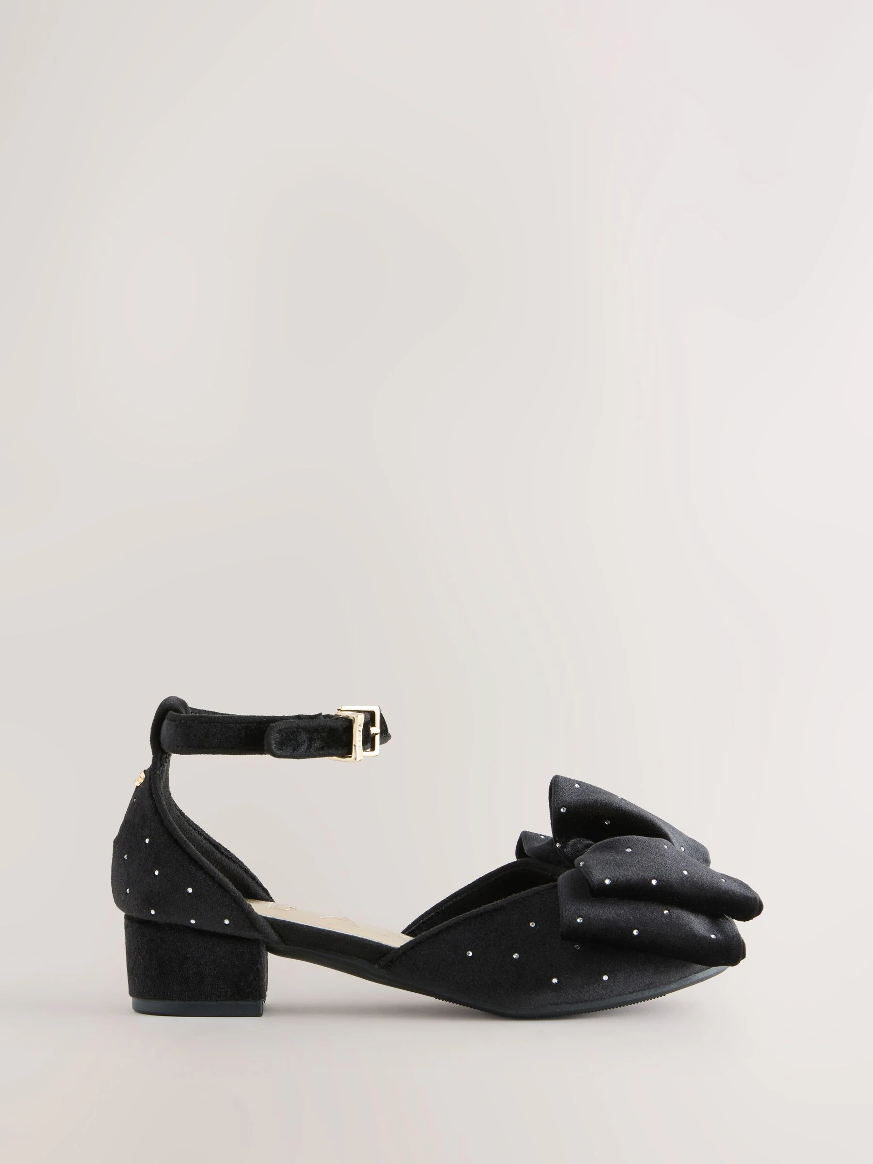 Baker by Ted Baker Girls Ocassion Bow Heel Black Shoes