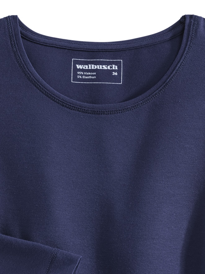 Viskose-Shirt Langarm