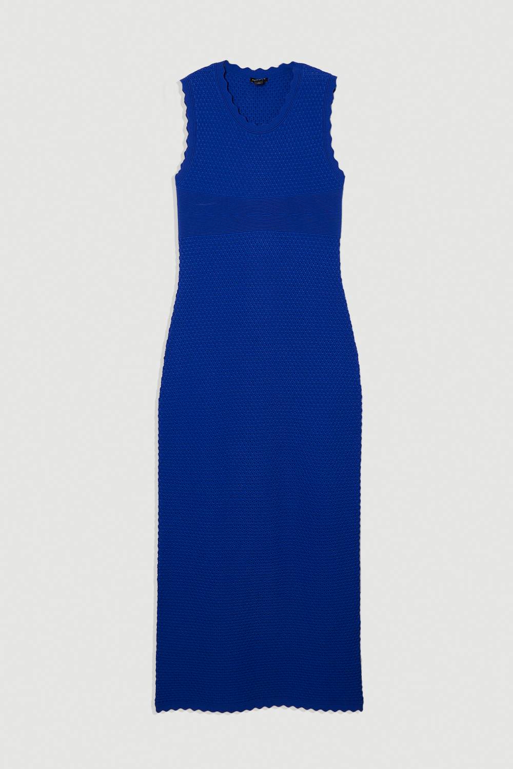 KarenMillen Robe Longue Tricotée à Dos Croisé et Point Texturé