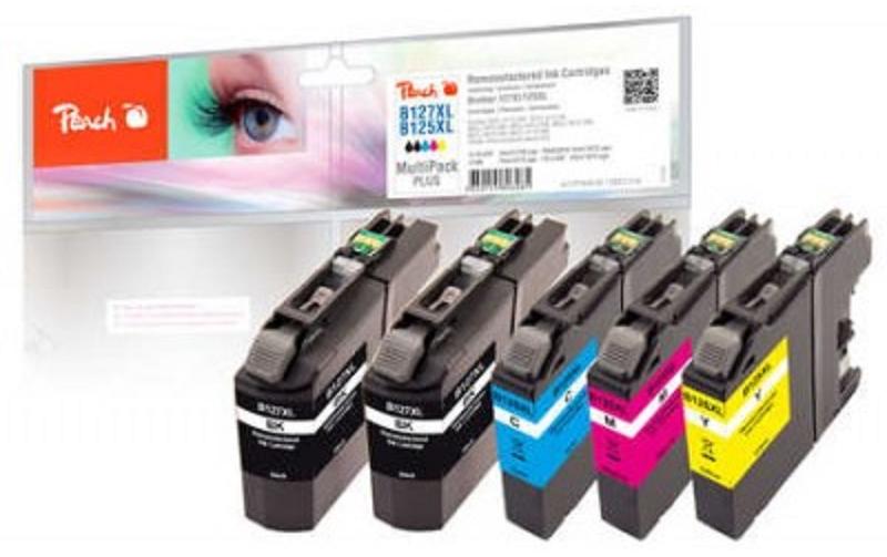 Tinte Brother LC-125/7 XL 2x BK, C, M, YDruckerpatronen: 2 x Schwarz, 1 x Cyan, 1x Magenta, 1x Gelb