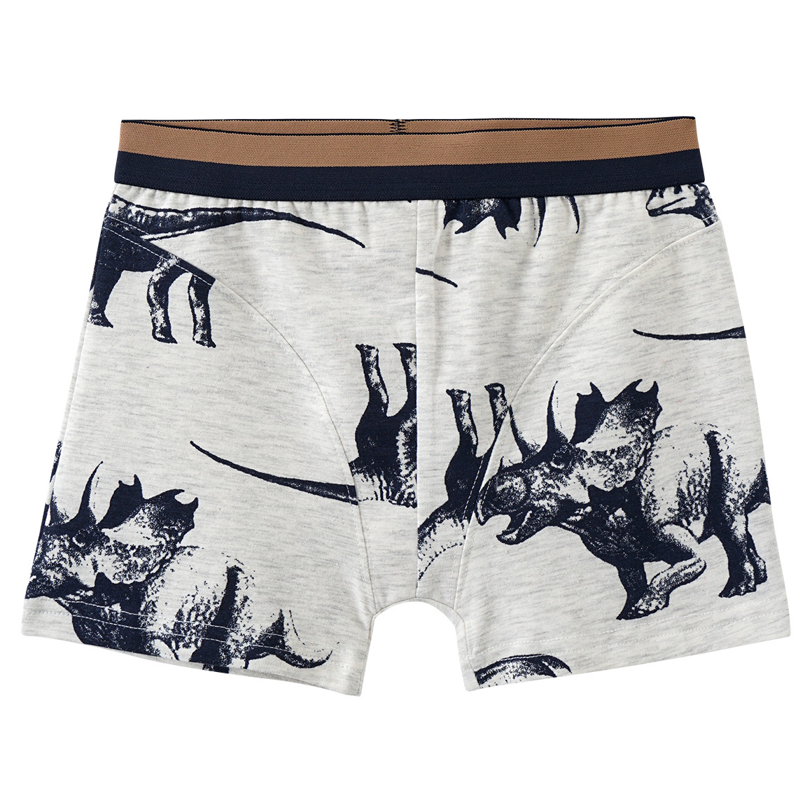 Yigga 3 Jungen Boxer im Set hellblau / dunkelblau / hellgrau