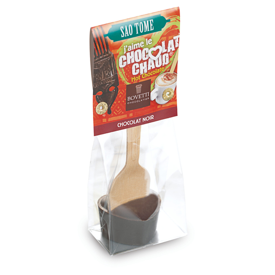Cuillère ''J'aime le chocolat chaud'' - Chocolat noir Sao Tome 35g