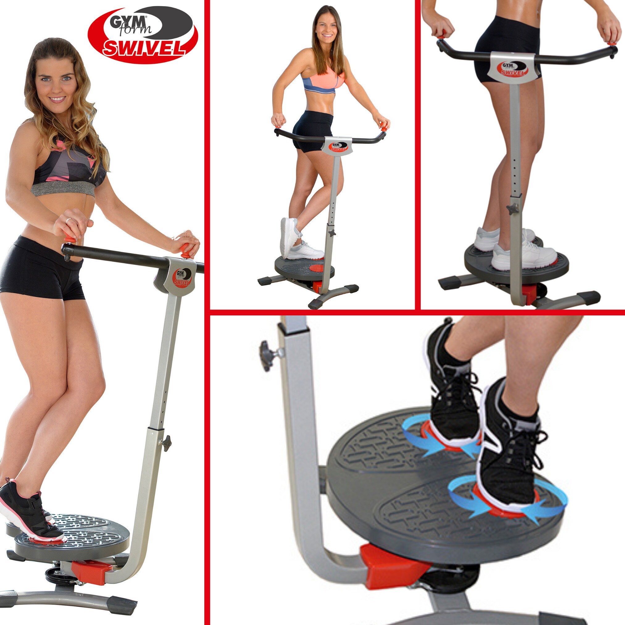Gymform® Bauchmuskelmaschine, Waist Twist & Shape, Ganzkörperdrehscheibe Swivel