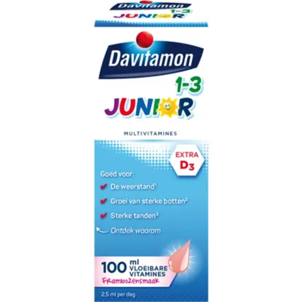 Davitamon Junior 1+ Framboos100 ml