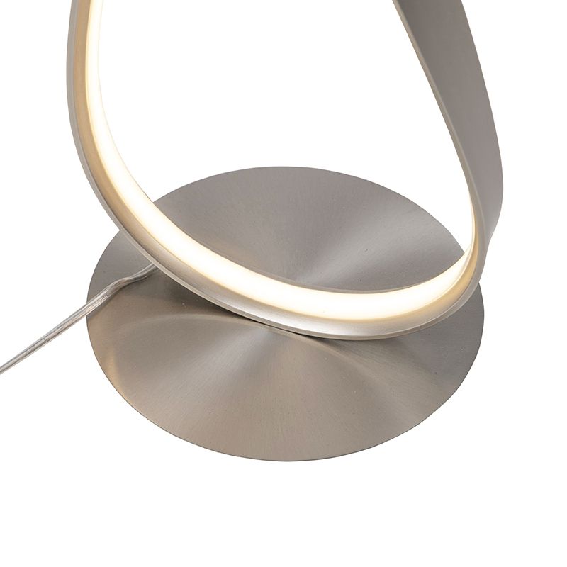 Moderne vloerlamp staal incl. LED en dimmer - Belinda