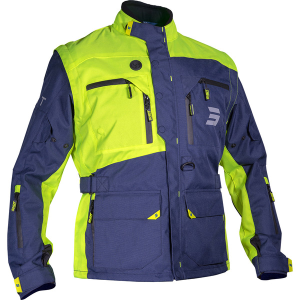 Shot - Veste Racetech Navy / Jaune fluo
