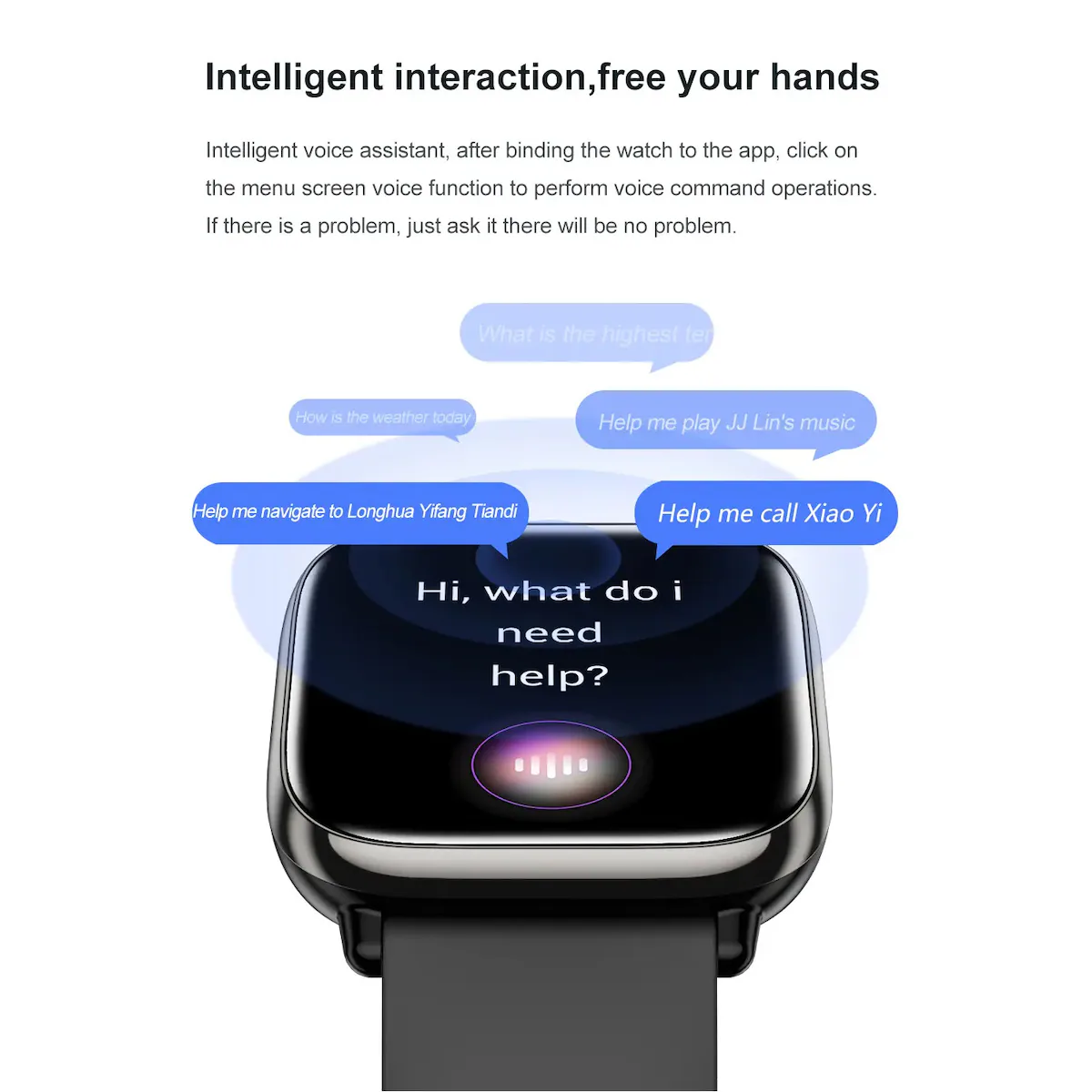IP68 vanntett Smart Watch Fitness Tracker