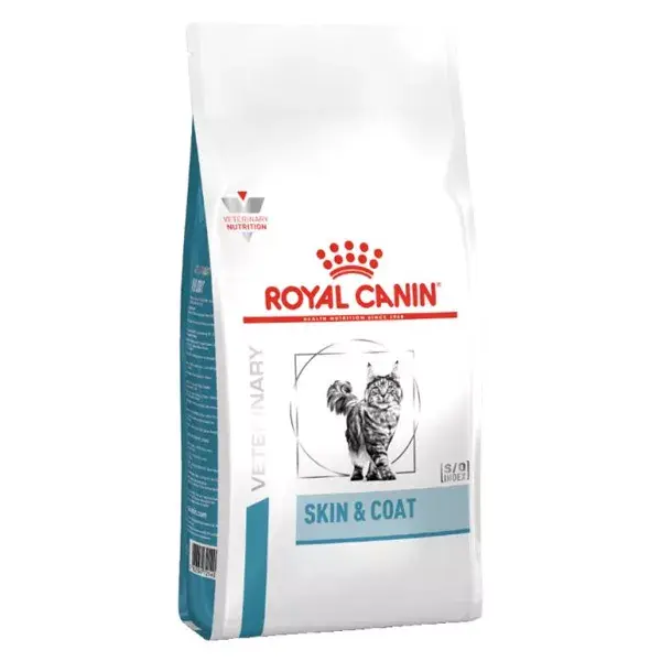 Ração seca Royal Canin Veterinary Skin & Coat para gatos, 3,5 kg