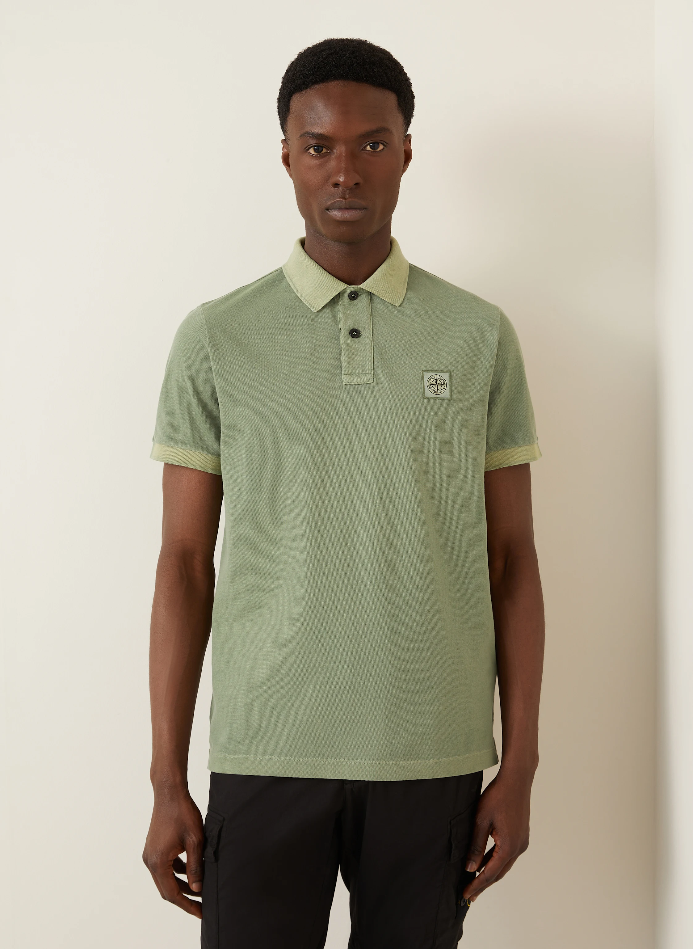 STONE ISLAND Piqué-Poloshirt Slim Fit
