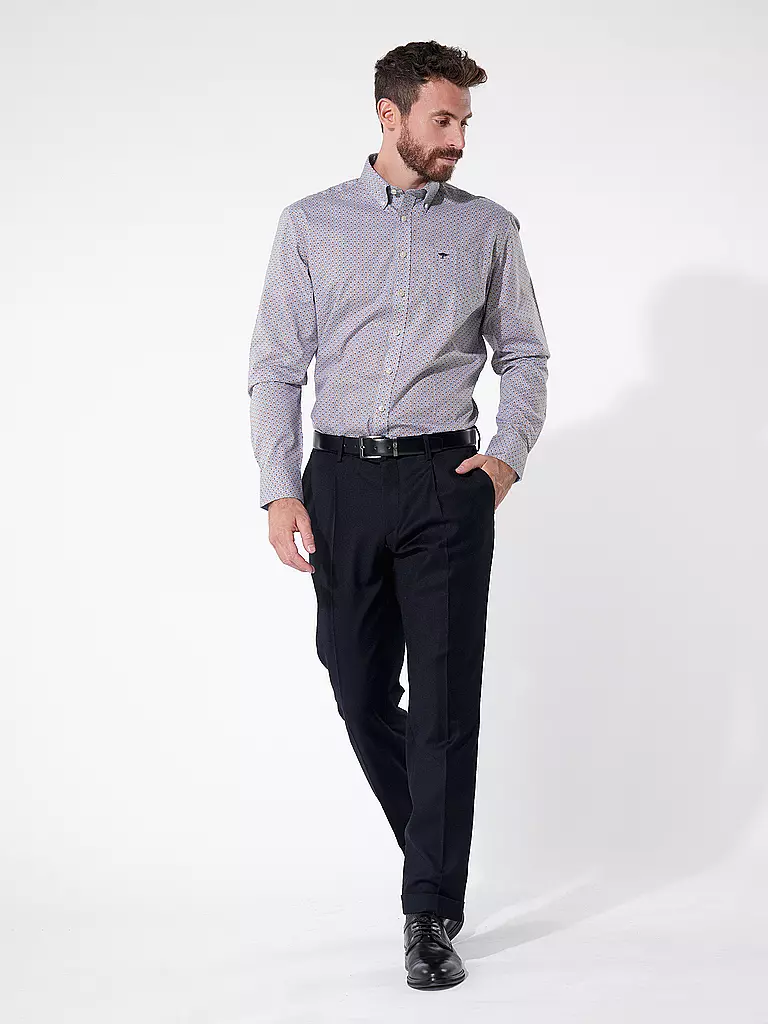 FYNCH HATTON Hemd Casual Fit braun