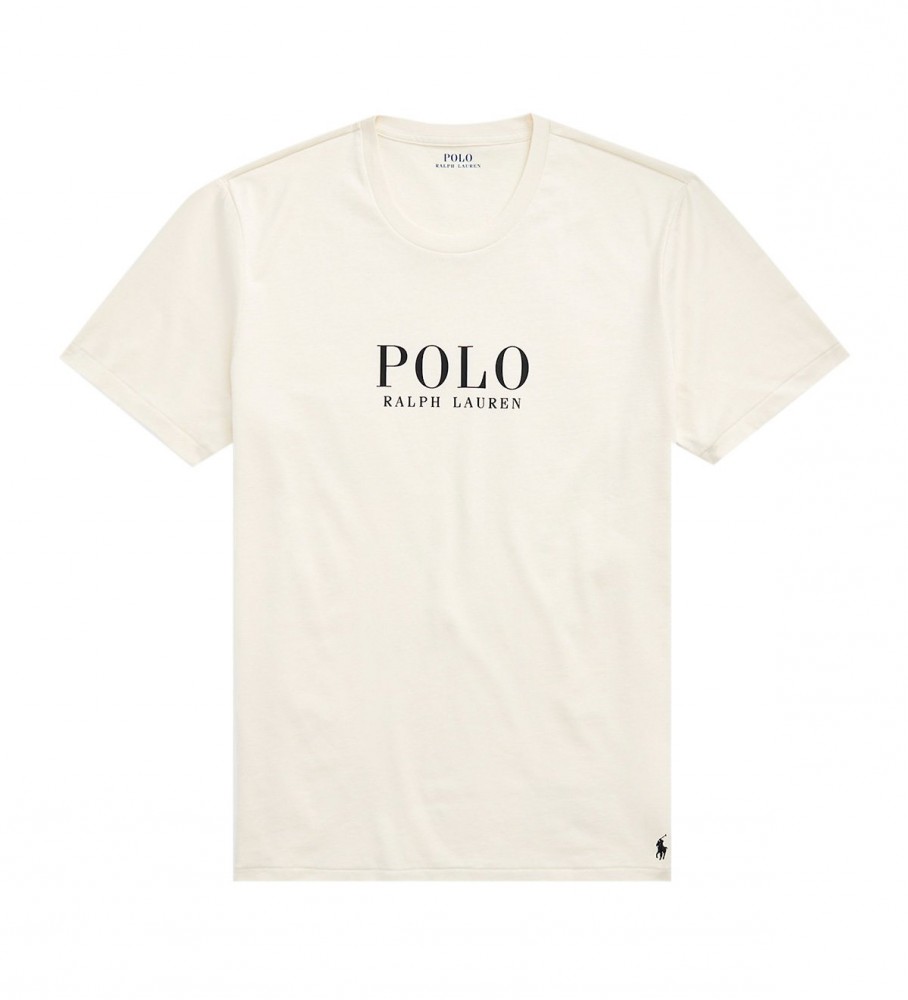 Camiseta Ralph Lauren bege com logo