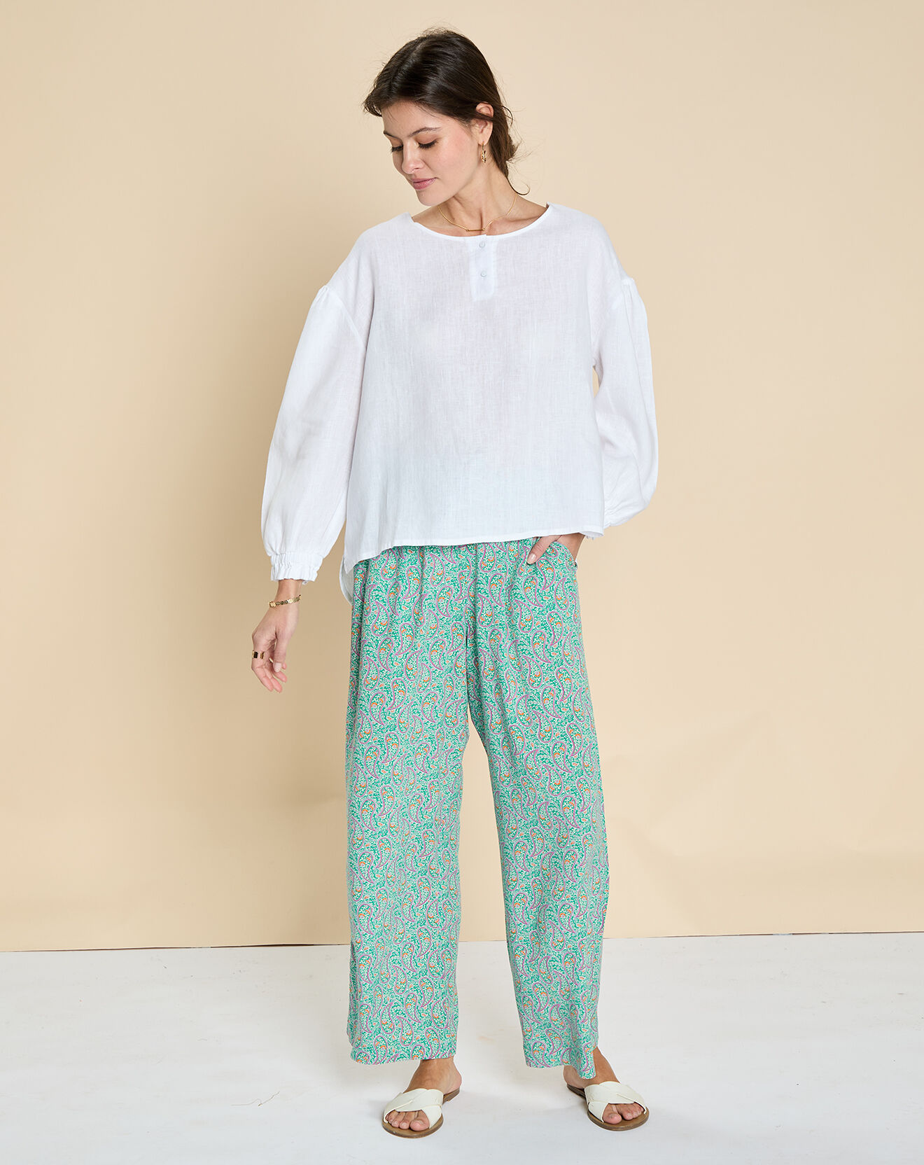 Harris Wilson Pantalon Esteban imprimée cachemire multicolore