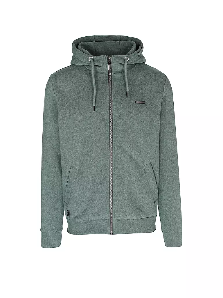 RAGWEAR Sweatjacke NATE dunkelgrün