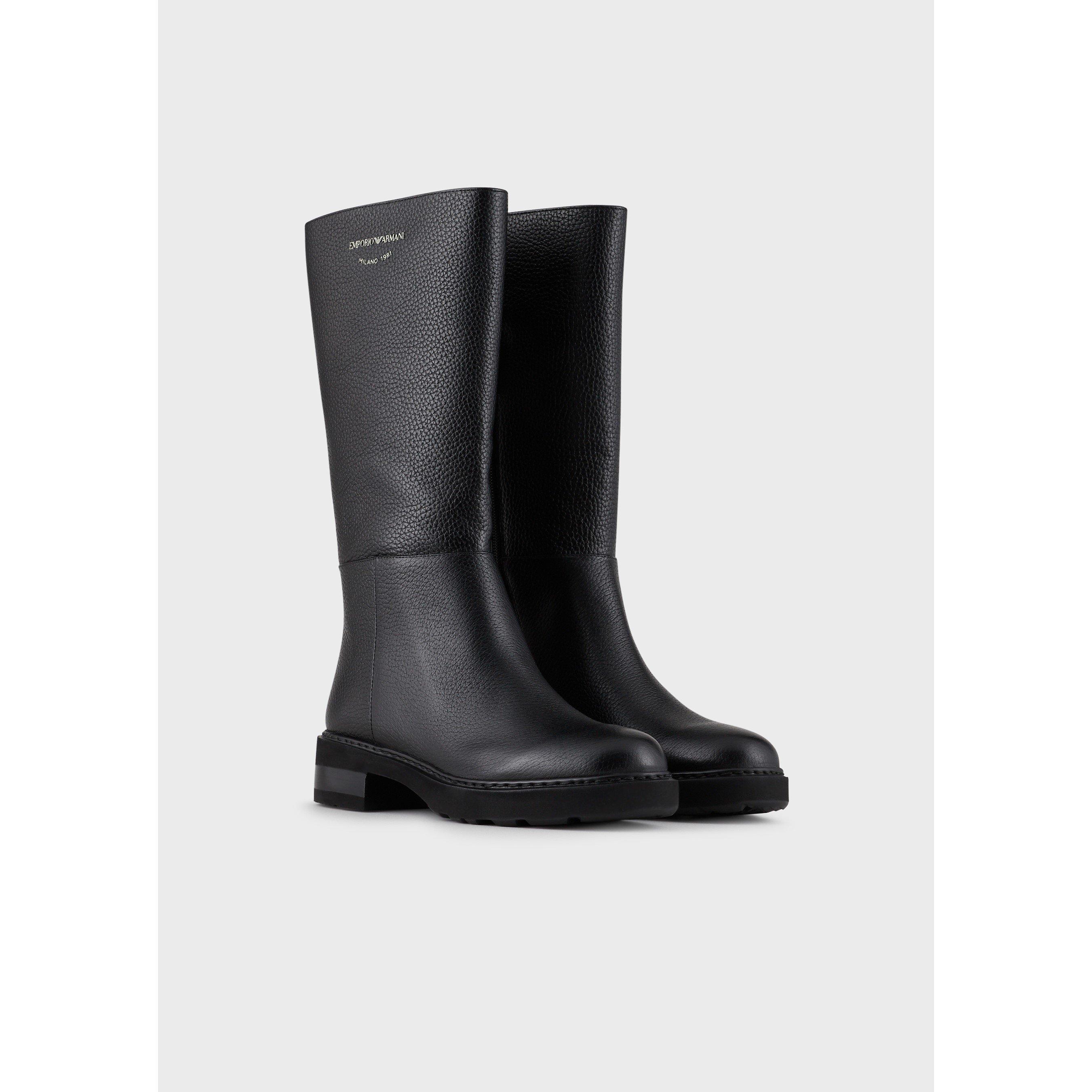 Emporio Armani Mid Calf Boots