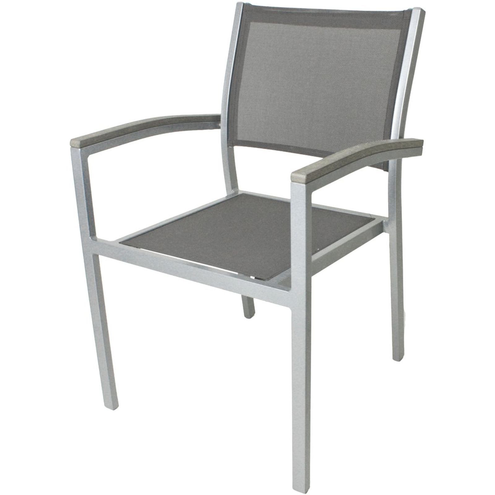 7er-Set Sitzgruppe GRACE - grau - Aluminium