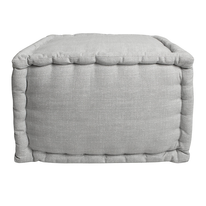 Pouf Soan Chambray JBY Creation gris l.40 x H.30 cm