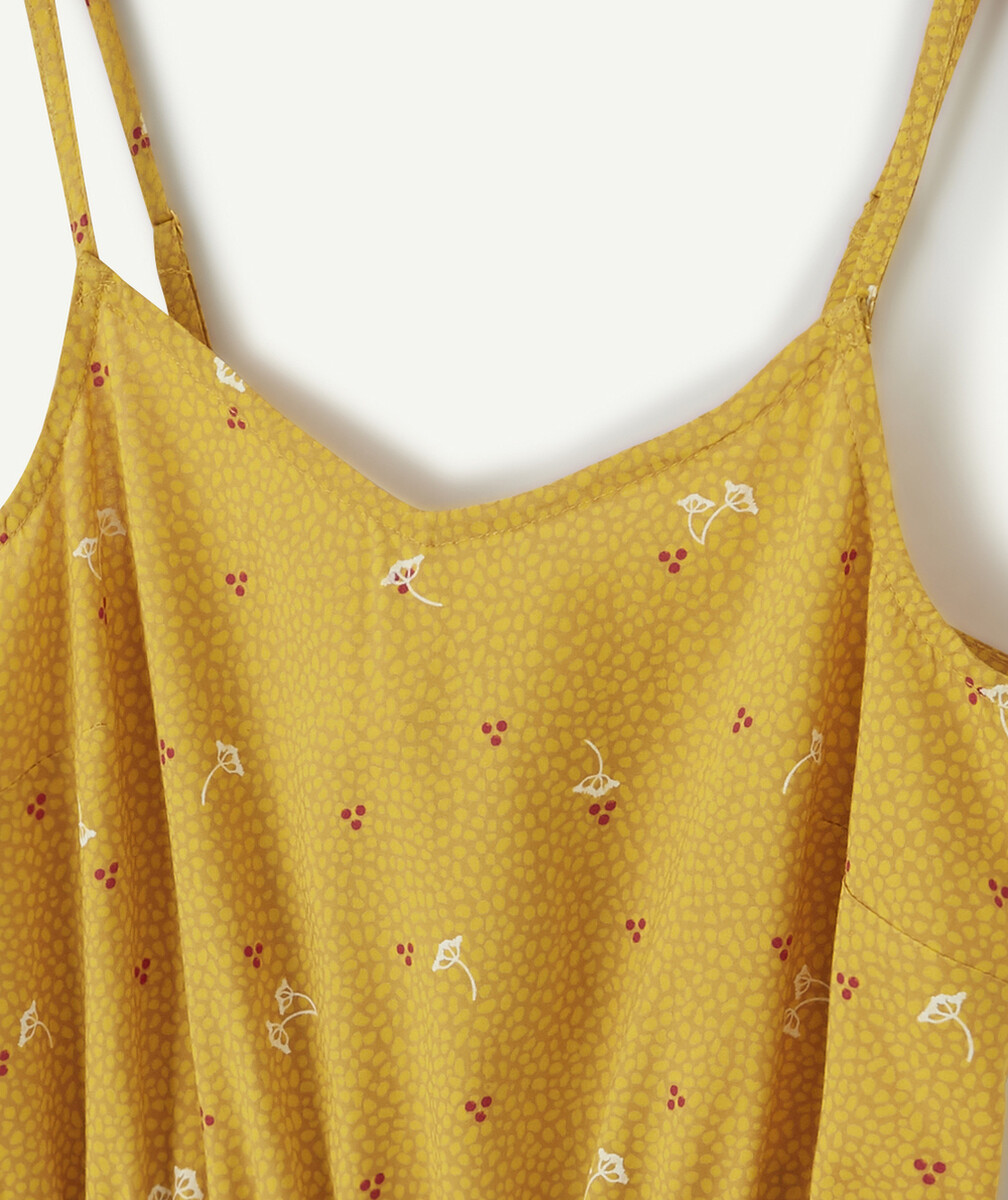 LA COMBISHORT MOUTARDE EN VISCOSE IMPRIMÉE
