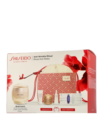 Shiseido Benefiance Set mit Wrinkle Smoothing Cream 50ml-15ml-5ml-3ml-2ml