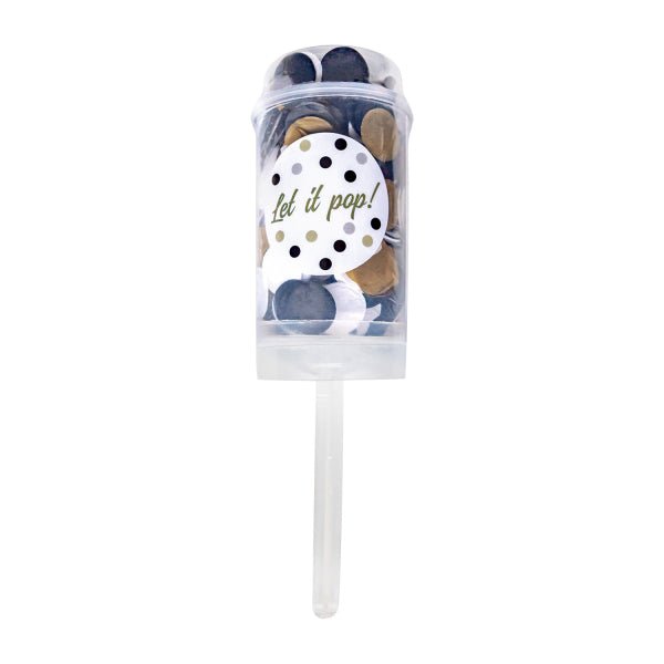 Zwart Wit Beige Confetti Kanon 18cm