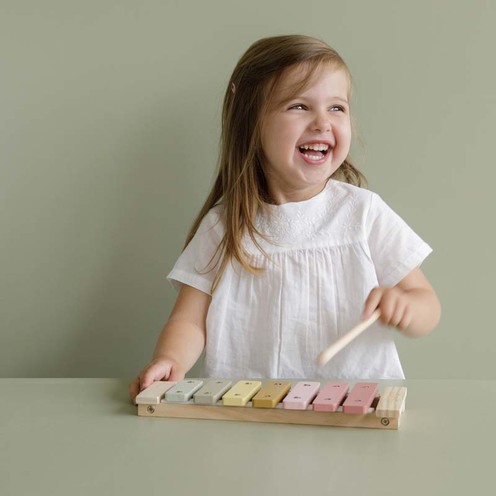 Xylophone en bois Rose - LITTLE DUTCH